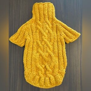 Handmade Knitted Dog Sweater - Size S